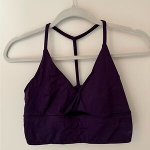 lululemon athletica Deep Purple Strappy Sports Bra